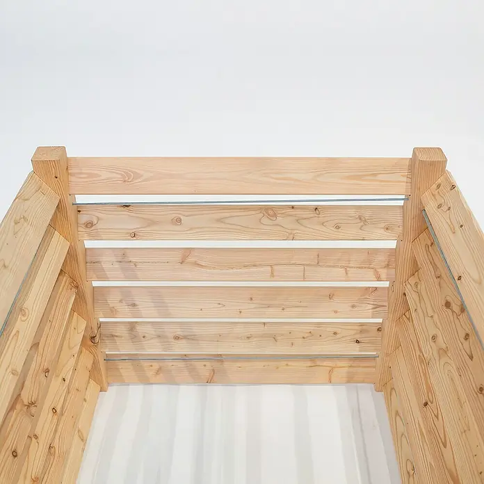 Westmann Komposter - L x B x H: 100 x 100 x 80 cm, 800 l, Holz - Detailaufnahme