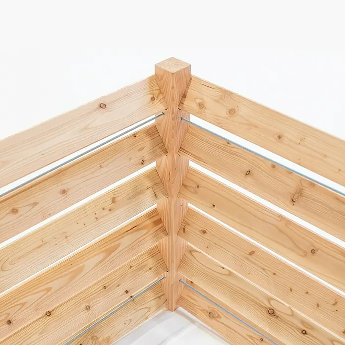 Westmann Komposter - L x B x H: 100 x 100 x 80 cm, 800 l, Holz - Detailaufnahme