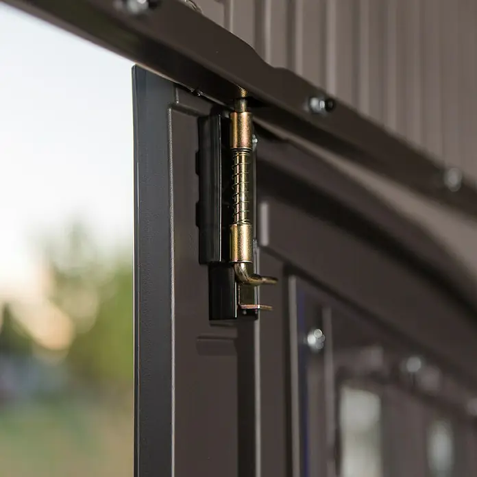 Lifetime Gerätehaus Jupiter - 244 cm, 305 cm, Kunststoff, Dunkelgrau - Detailaufnahme