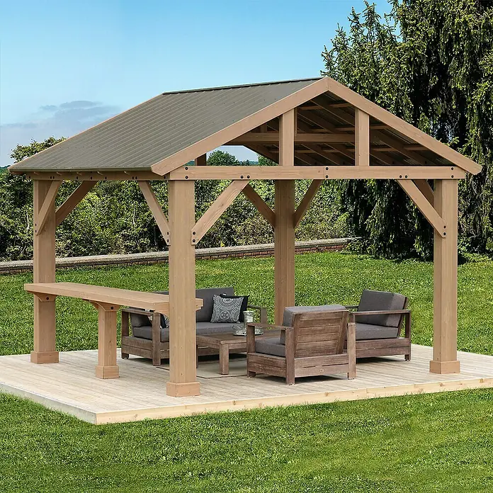 Westmann Ablage - Passend für: Westmann Pavillon Yukon 14 x 12, Holz - Stimmungsaufnahme