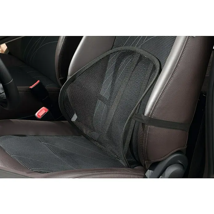 Soporte lumbar - Apto para: Sillas, Negro, Ergonómico - Primer plano