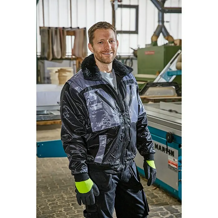 Piloten-Blouson - S, Schwarz/Grau - Anwendungsbeispiel