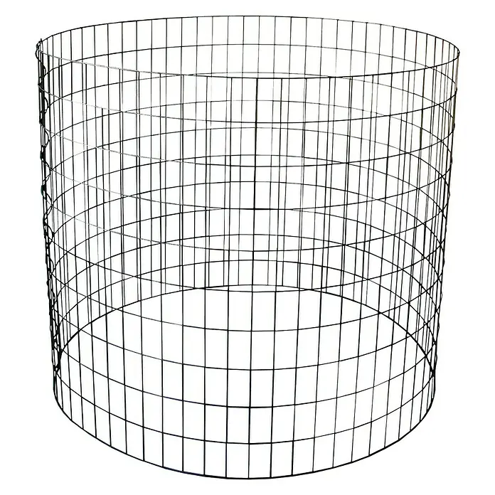 H+S Zauntechnik Roll-Komposter Kompostsilo - Ø x H: 1 x 1 m, Verzinkt - Vorderansicht