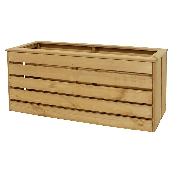 Westmann Pflanzkasten Patkar - 100 x 30 x 43 cm, Holz - Diagonale Ansicht