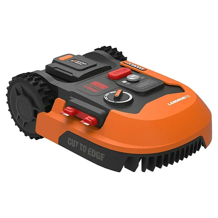 Worx Landroid Mähroboter M500 Plus - 20 V, Li-Ionen, 2 Ah, 1 Akku, Max. Flächenempfehlung: 500 m² - Diagonale Ansicht