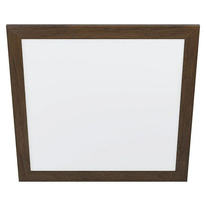 Eglo LED-Panel Piglionasso - 32 W, L x B x H: 64,5 x 64,5 x 5,5 cm, Dunkelbraun, Neutralweiß - Ansicht von unten