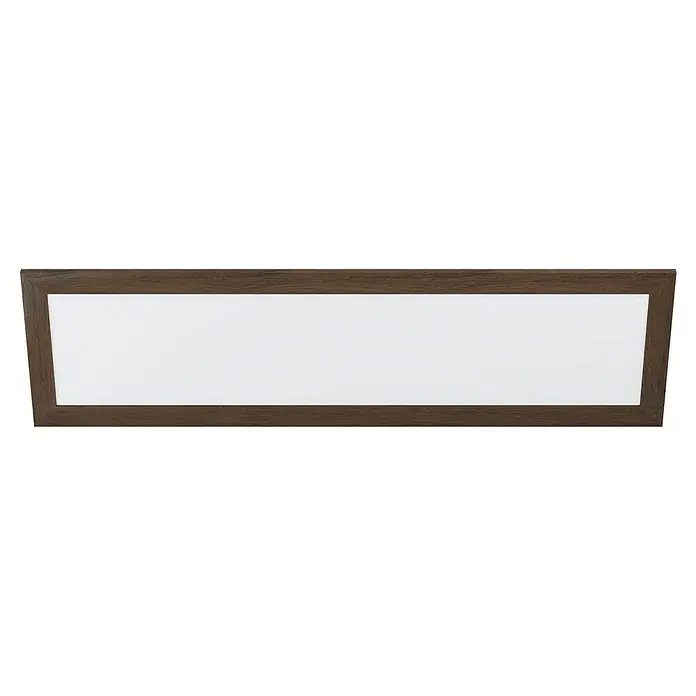 Eglo LED-Panel Piglionasso - 32 W, L x B x H: 124,5 x 34,5 x 5,5 cm, Dunkelbraun, Neutralweiß - Ansicht von unten