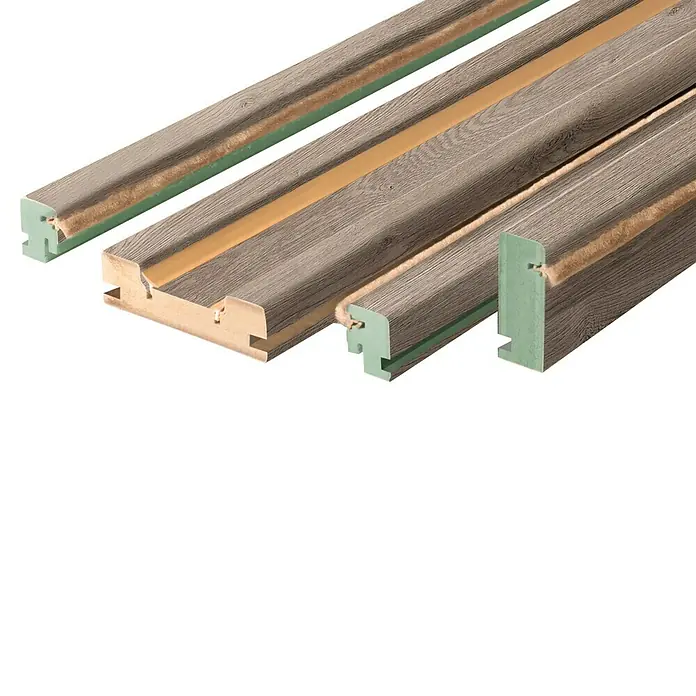 Set para puertas correderas Nagano - 105 mm x 2,2 m, Roble claro, MDF - Primer plano