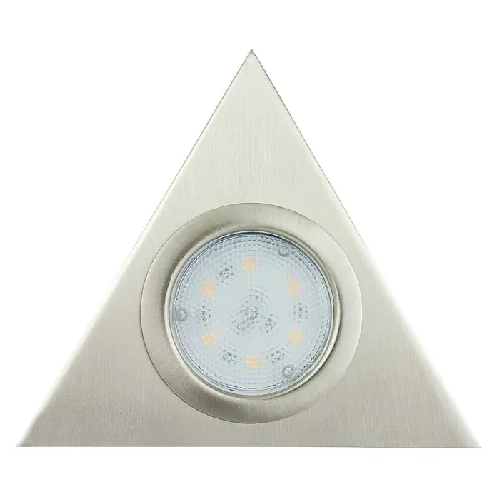 Ritter Leuchten LED-Unterbauleuchten-Set Triangle - L x B x H: 13,5 x 5 x 12 cm, 3 x 2,5 W, Silber - Ansicht von unten