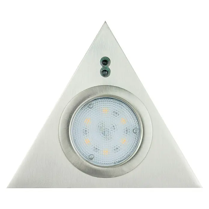 Ritter Leuchten LED-Unterbauleuchten-Set Triangle - L x B x H: 13,5 x 5 x 12 cm, 3 x 2,5 W, Silber - Ansicht von unten