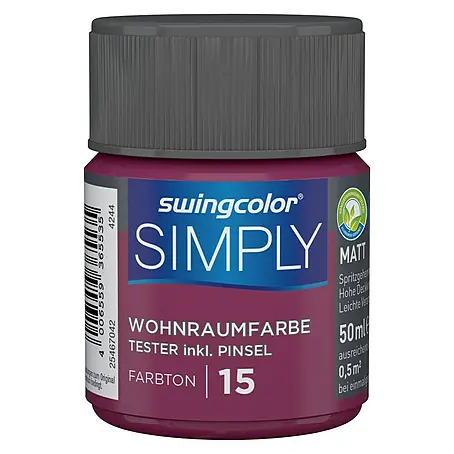 swingcolor  Wandfarbe SIMPLY Tester