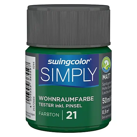 swingcolor  Wandfarbe SIMPLY Tester