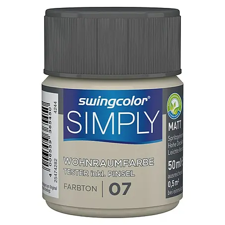 swingcolor  Wandfarbe SIMPLY Tester