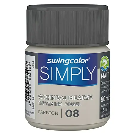swingcolor  Wandfarbe SIMPLY Tester