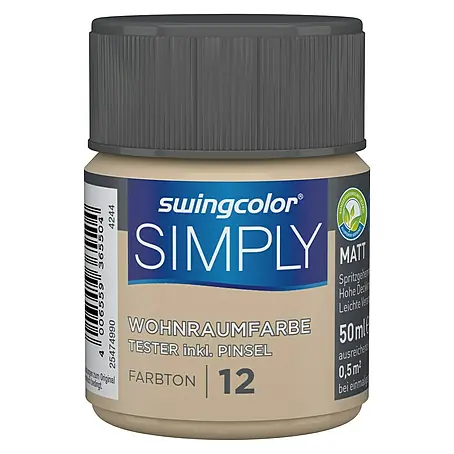swingcolor  Wandfarbe SIMPLY Tester