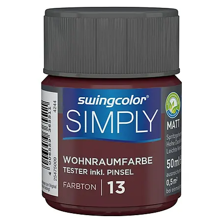 swingcolor  Wandfarbe SIMPLY Tester