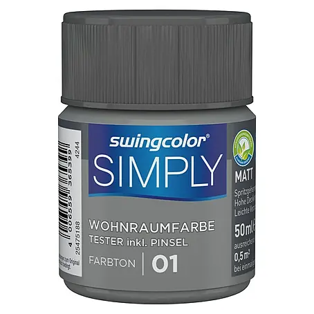 swingcolor  Wandfarbe SIMPLY Tester