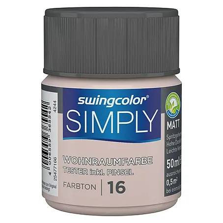 swingcolor  Wandfarbe SIMPLY Tester
