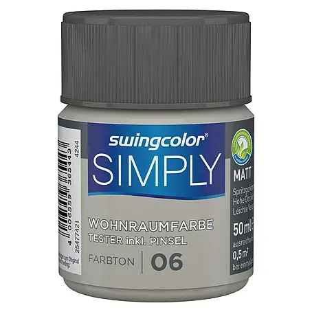 swingcolor  Wandfarbe SIMPLY Tester