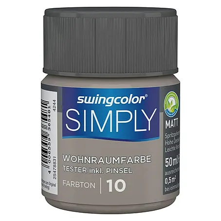 swingcolor  Wandfarbe SIMPLY Tester