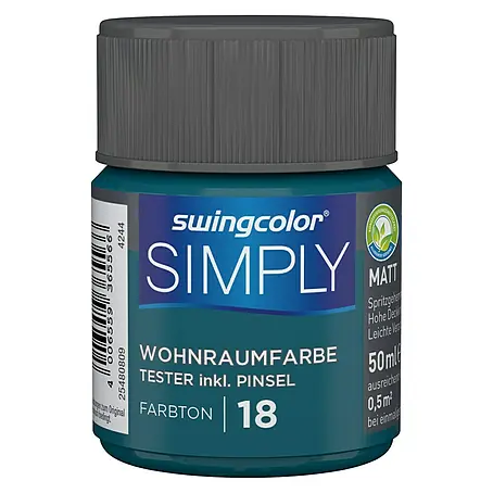 swingcolor  Wandfarbe SIMPLY Tester