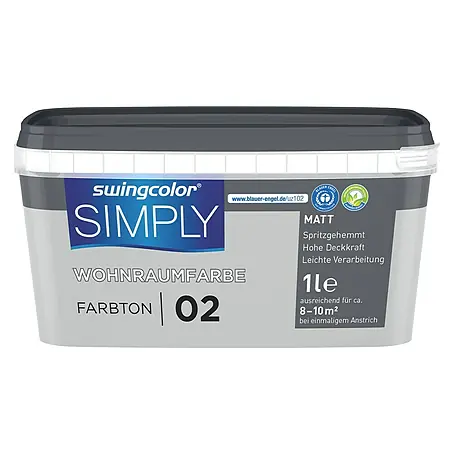 swingcolor  Wandfarbe SIMPLY Grau