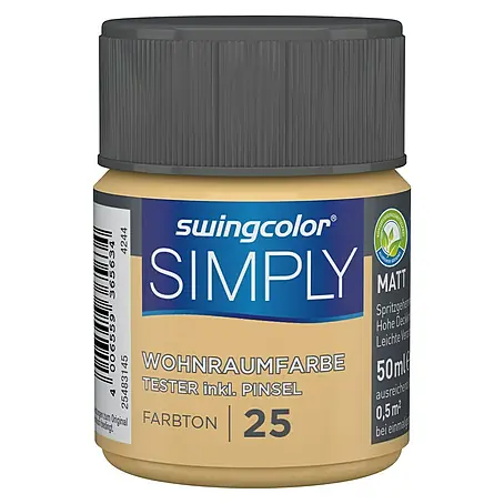 swingcolor  Wandfarbe SIMPLY Tester