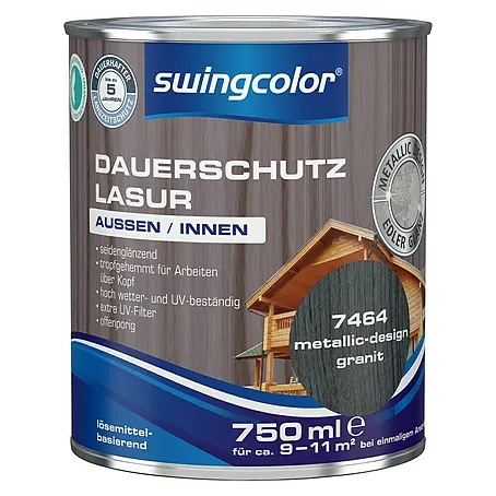 swingcolor Premium Dauerschutzlasur Metallic Design