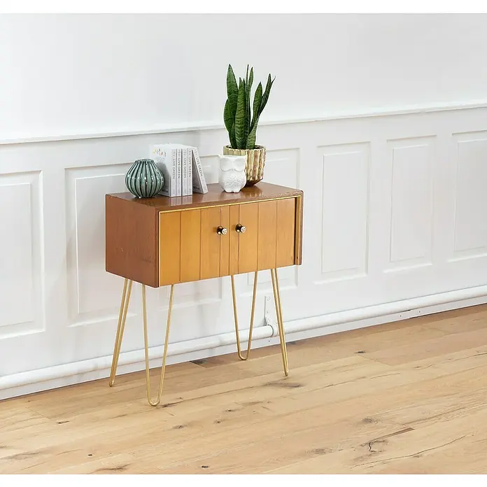 Wagner System Möbelfuß Hairpinlegs - Länge: 400 mm, Gold, Stahl - Stimmungsaufnahme
