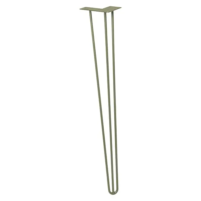 Wagner System Möbelfuß Hairpinlegs - Länge: 710 mm, Grau, Stahl - Diagonale Ansicht