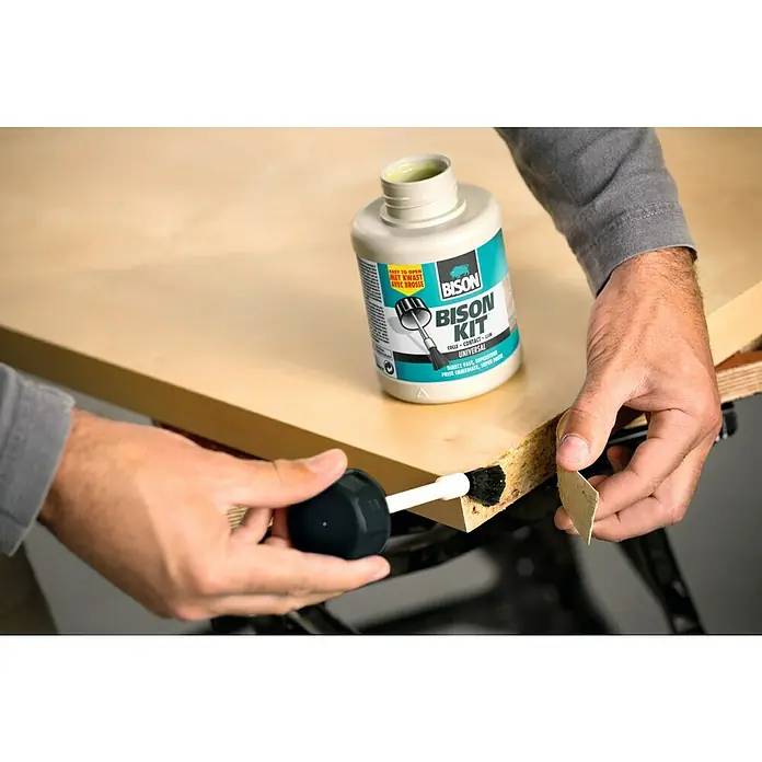 Bison Kit Krachtige contactlijm met kwast - 400 ml - Inhoud: 400 ml - Toepassingsvoorbeeld