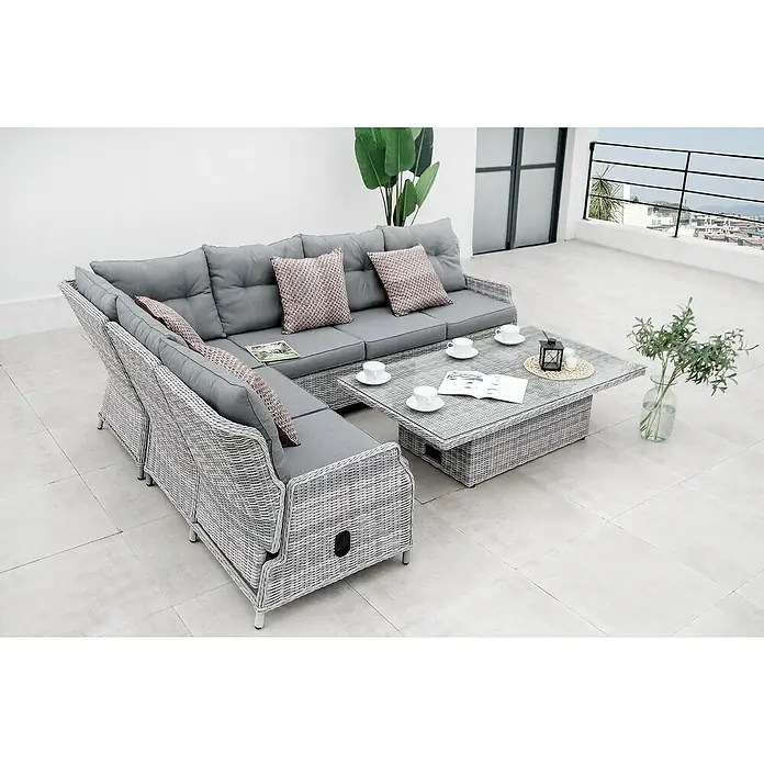 Conjunto de muebles Irene - 4 piezas, Gris - Foto ambiente