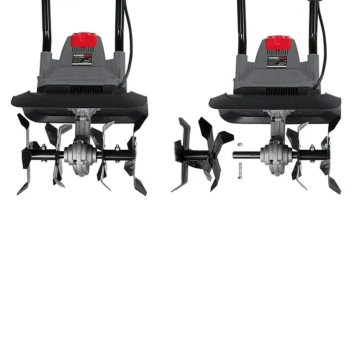PowerPlus Motoazada eléctrica - 1 kW, Profundidad de trabajo: 20 cm - Primer plano