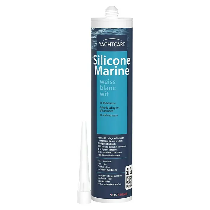 Yachtcare Silikon Marine - 310 ml, Weiß - Vorderansicht