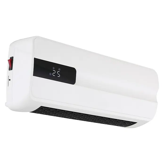 Voltomat HEATING Keramička ventilatorska grijalica - 2.000 W, Bijele boje, 11,5 x 42 x 17 cm - Dijagonalni pogled