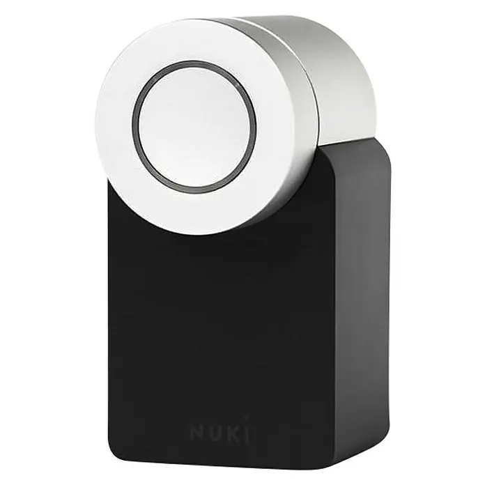 Nuki Cerradura electrónica Smart Lock 2.0 - L x An x Al: 6,2 x 6 x 11 cm, Bluetooth, Negro - Vista angular