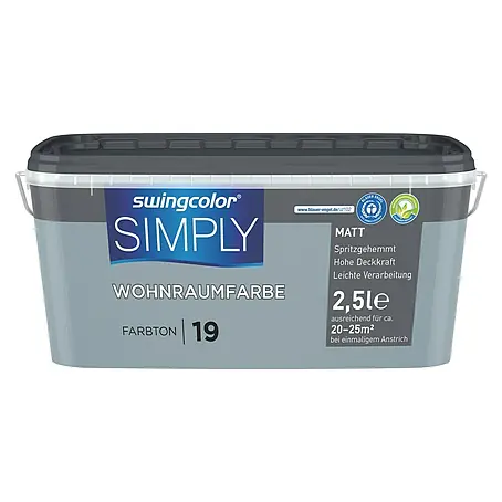 swingcolor  Wandfarbe SIMPLY Blau