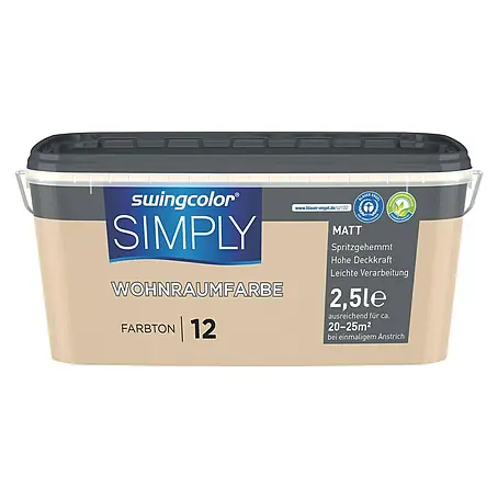 swingcolor  Wandfarbe SIMPLY Braun