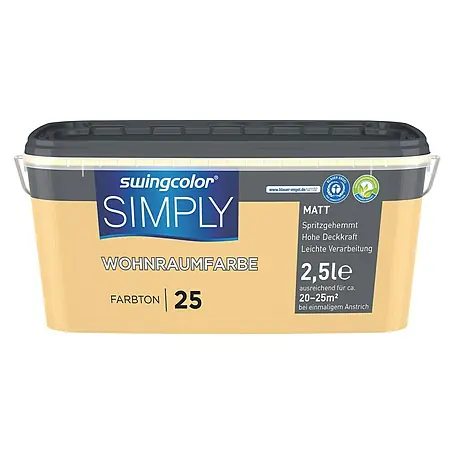 swingcolor  Wandfarbe SIMPLY Gelb