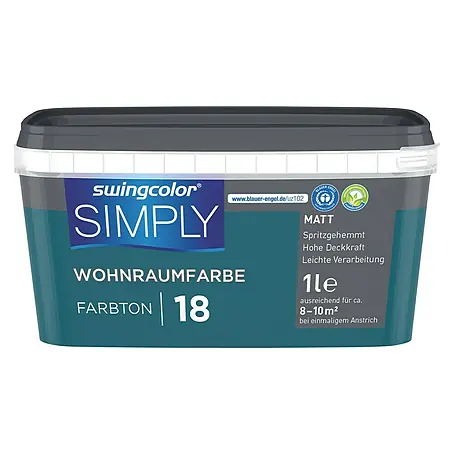 swingcolor  Wandfarbe SIMPLY Blau