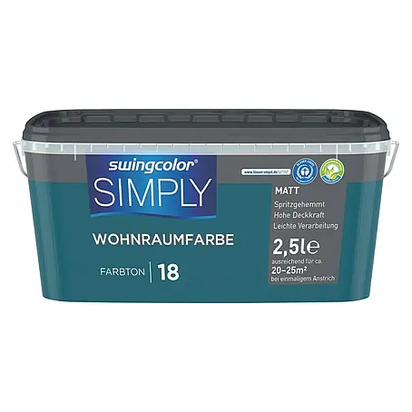 swingcolor  Wandfarbe SIMPLY Blau