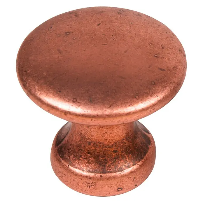 Möbelknopf-Set - 2 -tlg., Ø x H: 25 x 22 mm, Sonstige, Roségold - Diagonale Ansicht