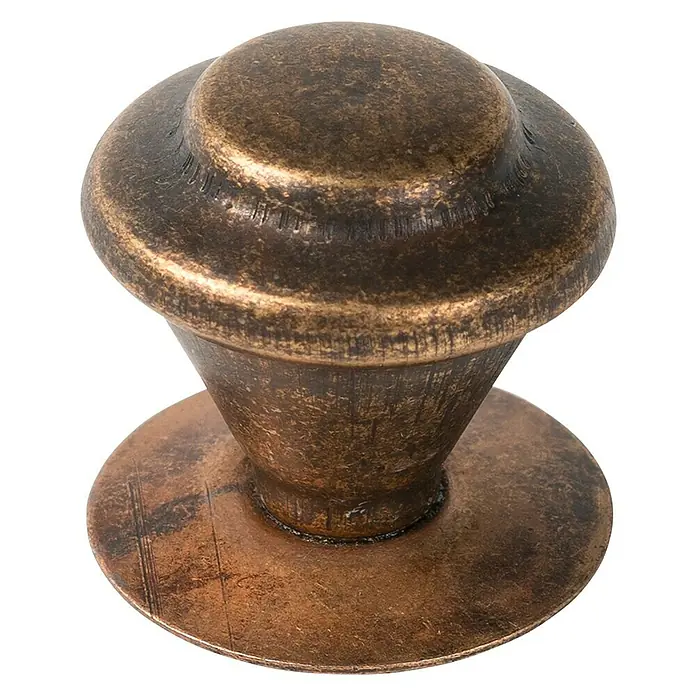 Möbelknopf-Set - 2 -tlg., Ø x H: 32 x 33 mm, Sonstige, Messing - Diagonale Ansicht