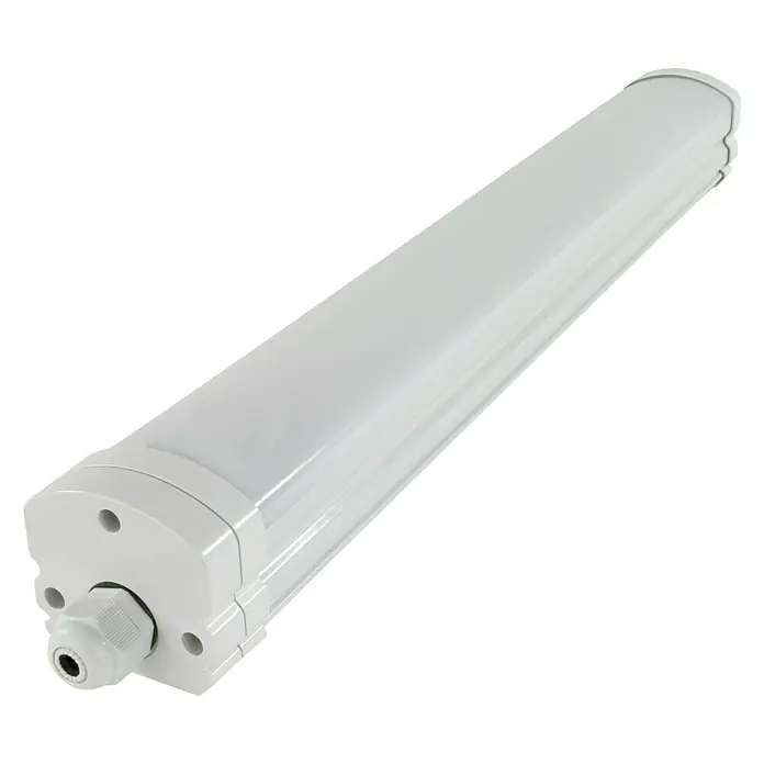 Ritter Leuchten LED-Feuchtraum-Lichtleiste Omega - 18 W, Länge: 50 cm, Tageslichtweiß - Diagonale Ansicht