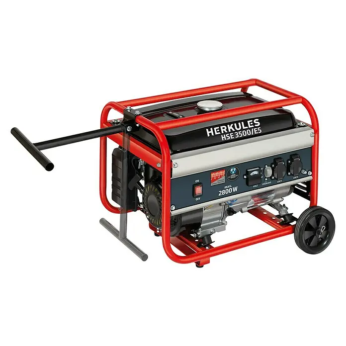 Herkules Stromerzeuger HSE 3500/E5 - 2.800 W, Tankvolumen: 15 l - Diagonale Ansicht