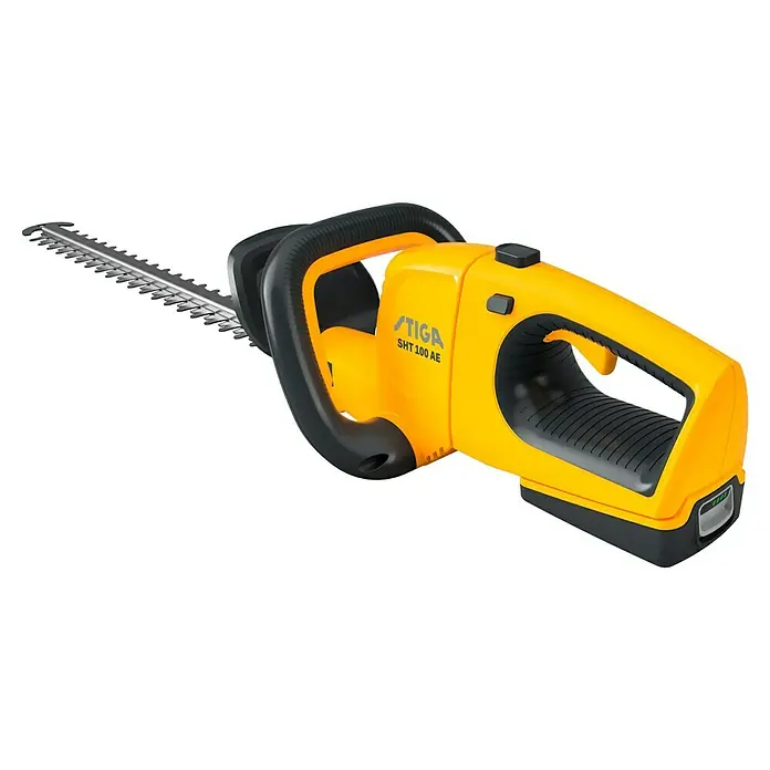 Stiga Akku-Heckenschere SHT 100 AE - 20 V, Li-Ionen, 1 Akku, Schnittlänge: 50 cm - Diagonale Ansicht