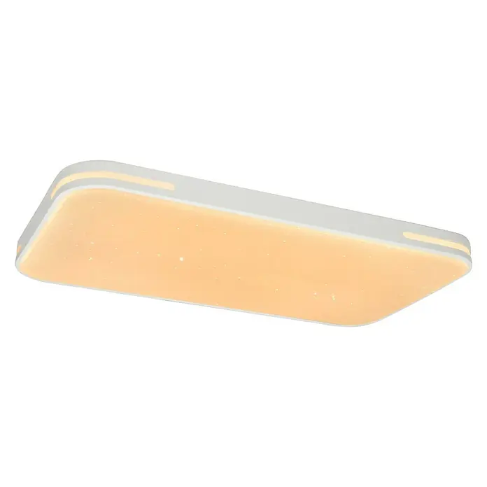 Lavida LED-Deckenleuchte Optimum Square Spark - 55 W, L x B x H: 68 x 38 x 6,2 cm, Weiß - Ansicht von unten
