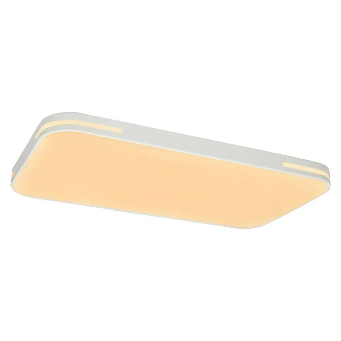 Lavida LED-Deckenleuchte Optimum Square - 55 W, L x B x H: 68 x 38 x 6,2 cm, Weiß - Ansicht von unten
