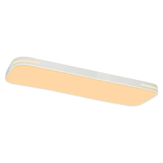 Lavida LED-Deckenleuchte Optimum Square - 45 W, L x B x H: 90 x 19 x 6,2 cm, Weiß - Ansicht von unten
