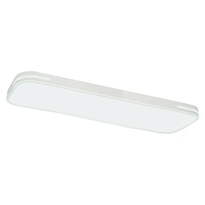 Lavida LED-Deckenleuchte Optimum Square - 45 W, L x B x H: 90 x 19 x 6,2 cm, Weiß - Ansicht von unten
